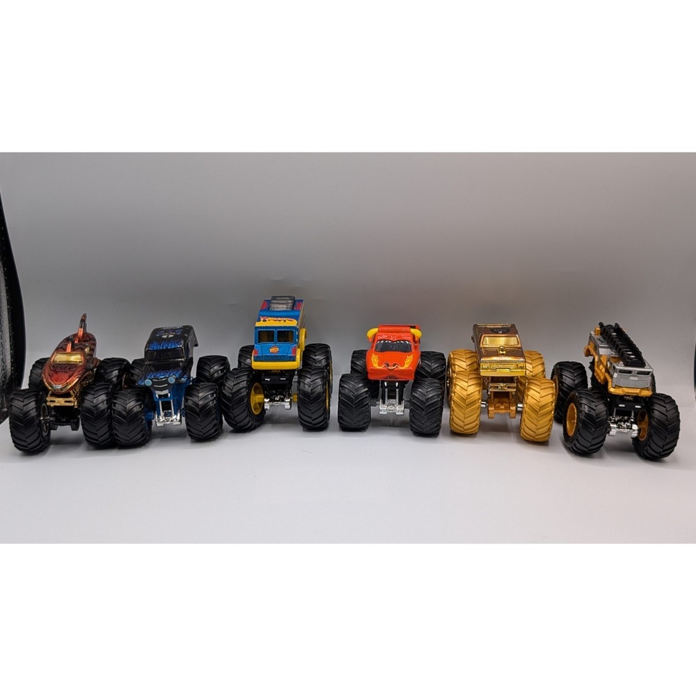Hot Wheels Monster Jam & Spin Masters 1:64 Diecast Monster Truck Lot Of 6